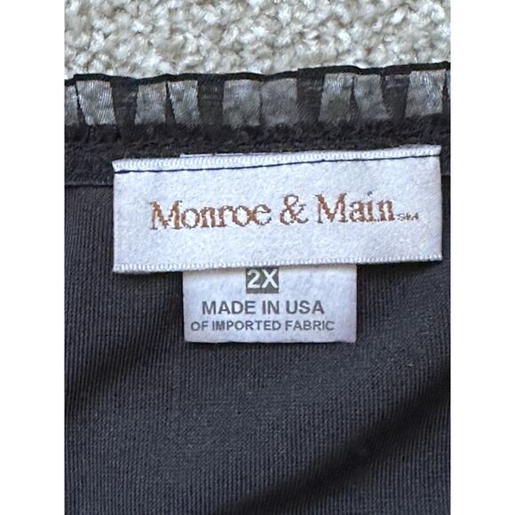 Monroe Main Whimsagoth Velvet Hook Corset Cosplay Sexy Shirt Top Plus size 2x - Picture 4 of 6